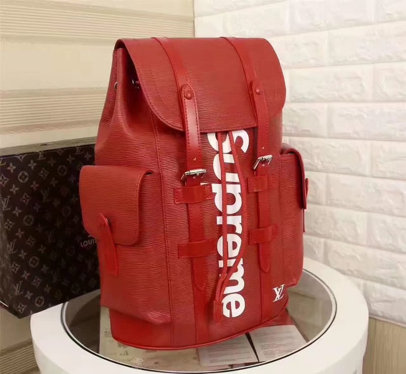 mochila supreme x louis vuitton