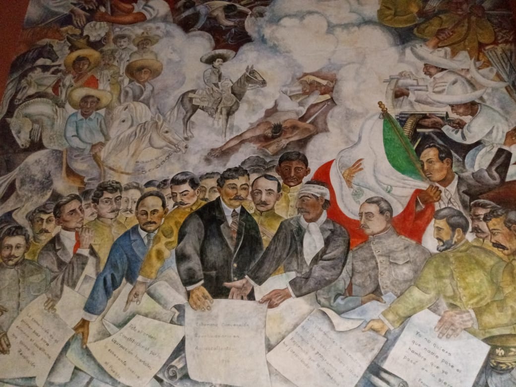 La Convención de Aguascalientes (1991) - Murales del Palacio de