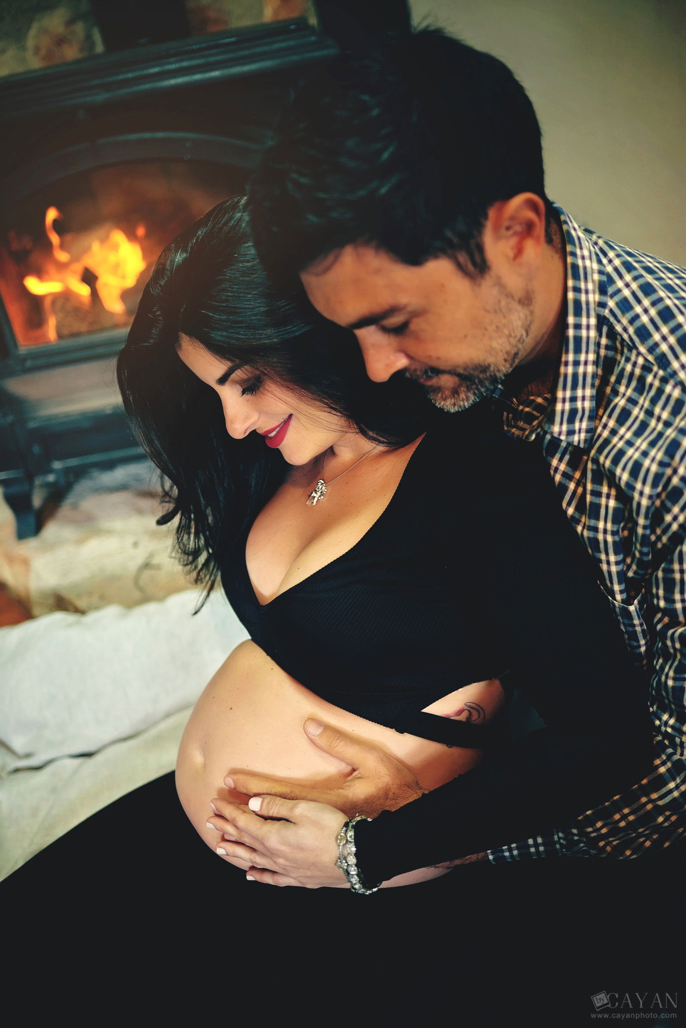 With mom and dad Aline and Alejandro.