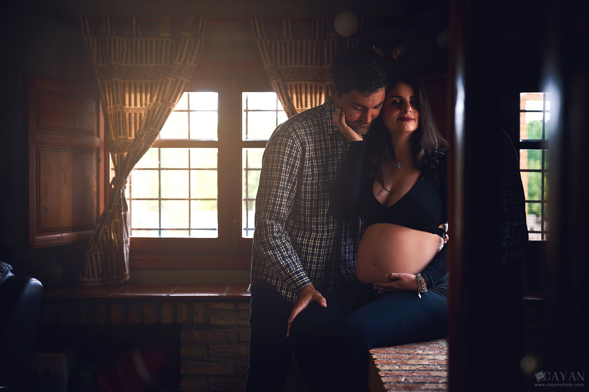 With mom and dad Aline and Alejandro.