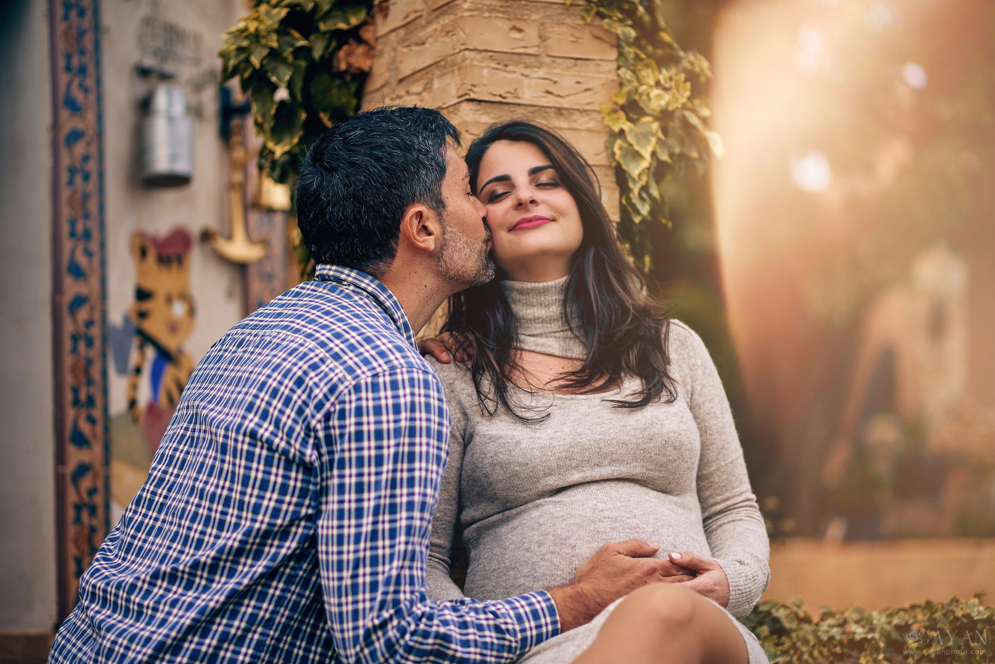 With mom and dad Aline and Alejandro.
