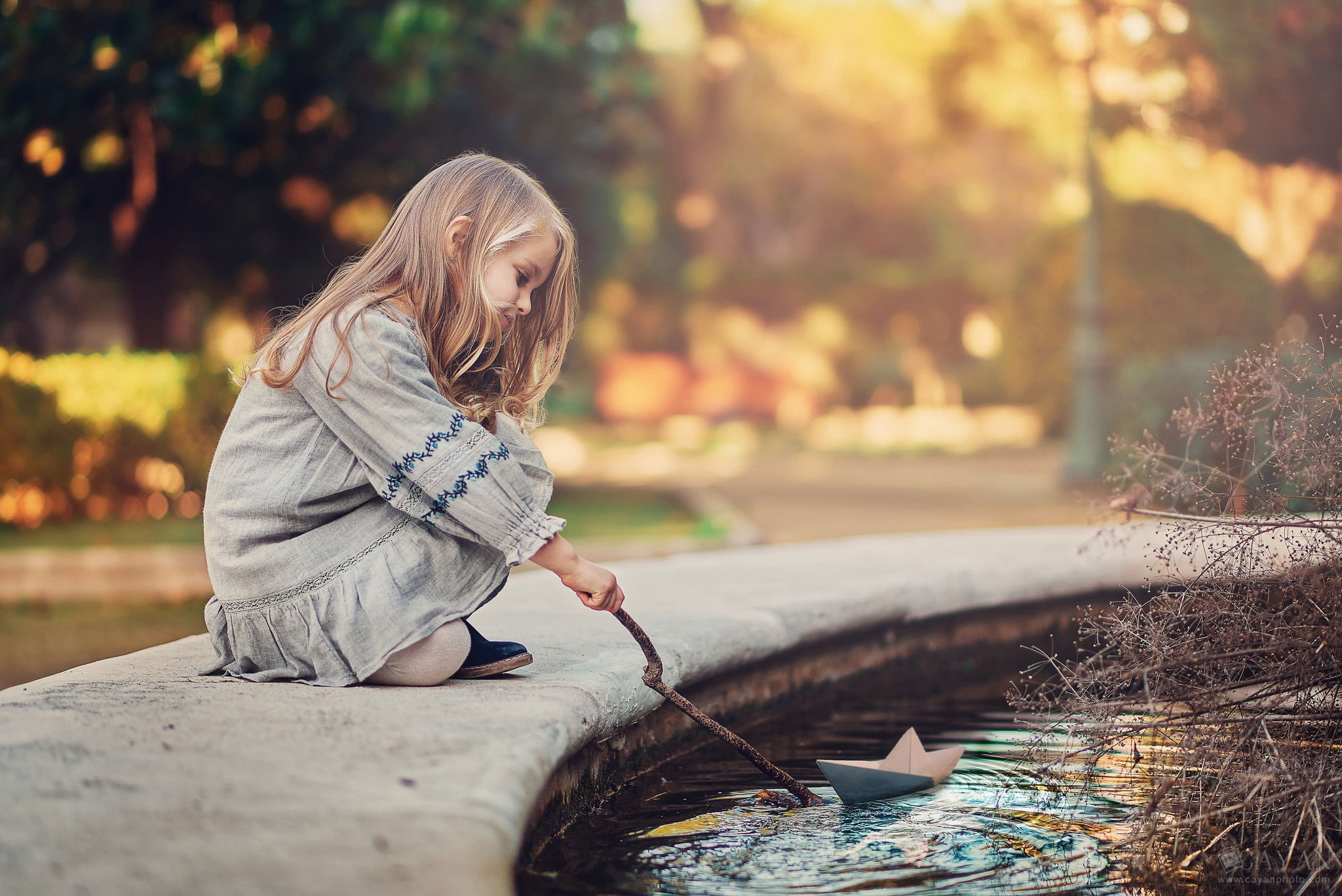 With the family Priscila, Gabriel and Manu.