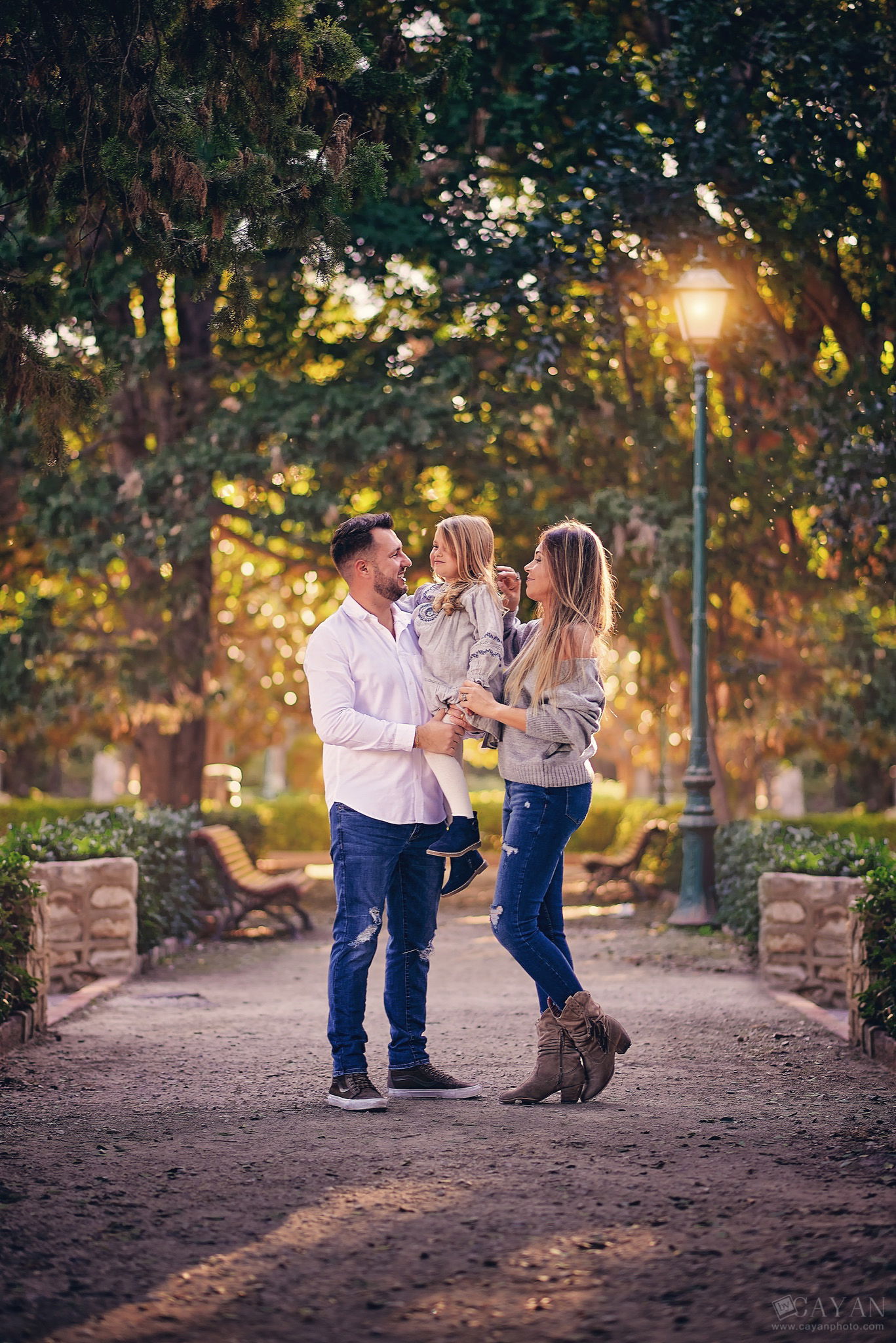With the family Priscila, Gabriel and Manu.