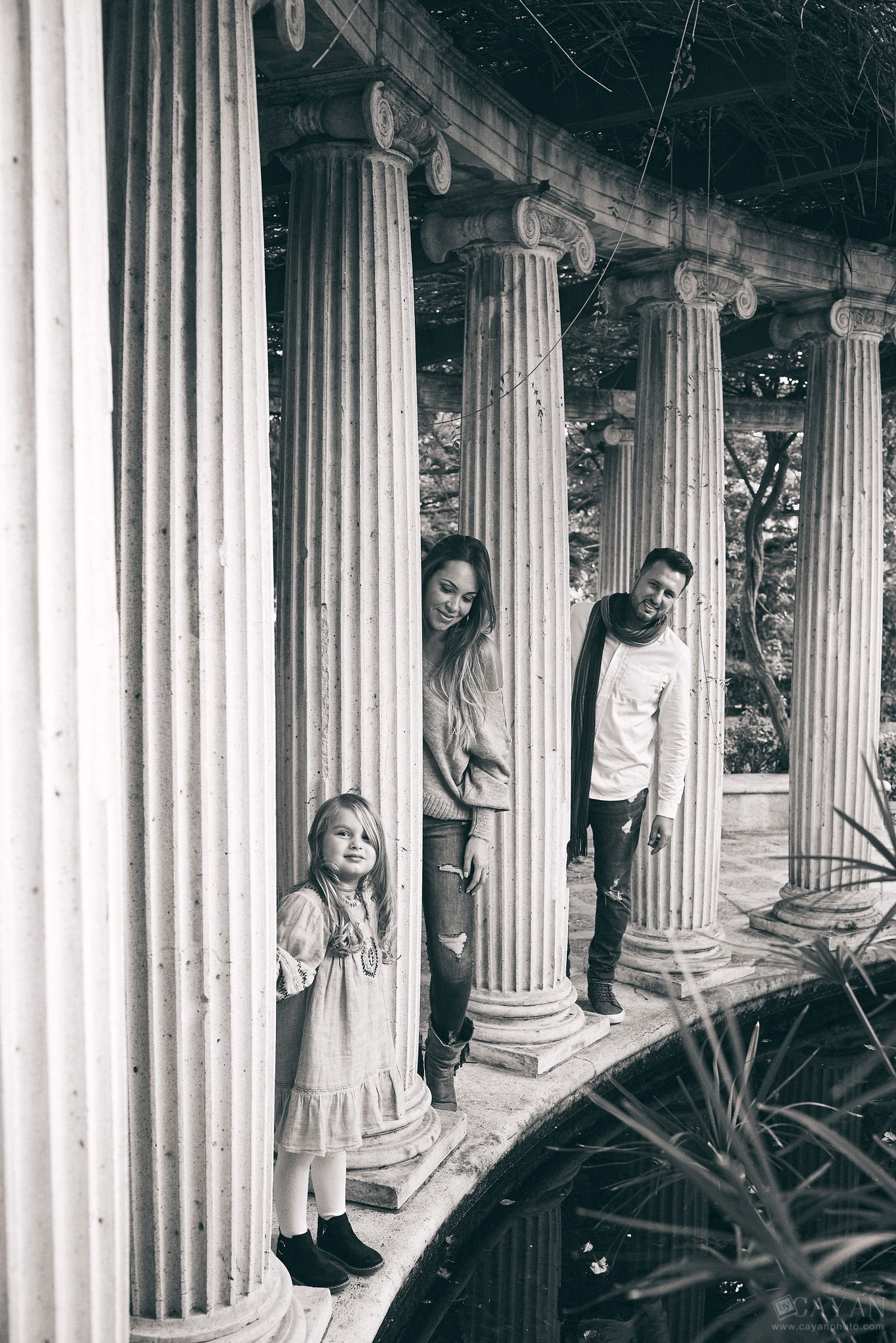 With the family Priscila, Gabriel and Manu.