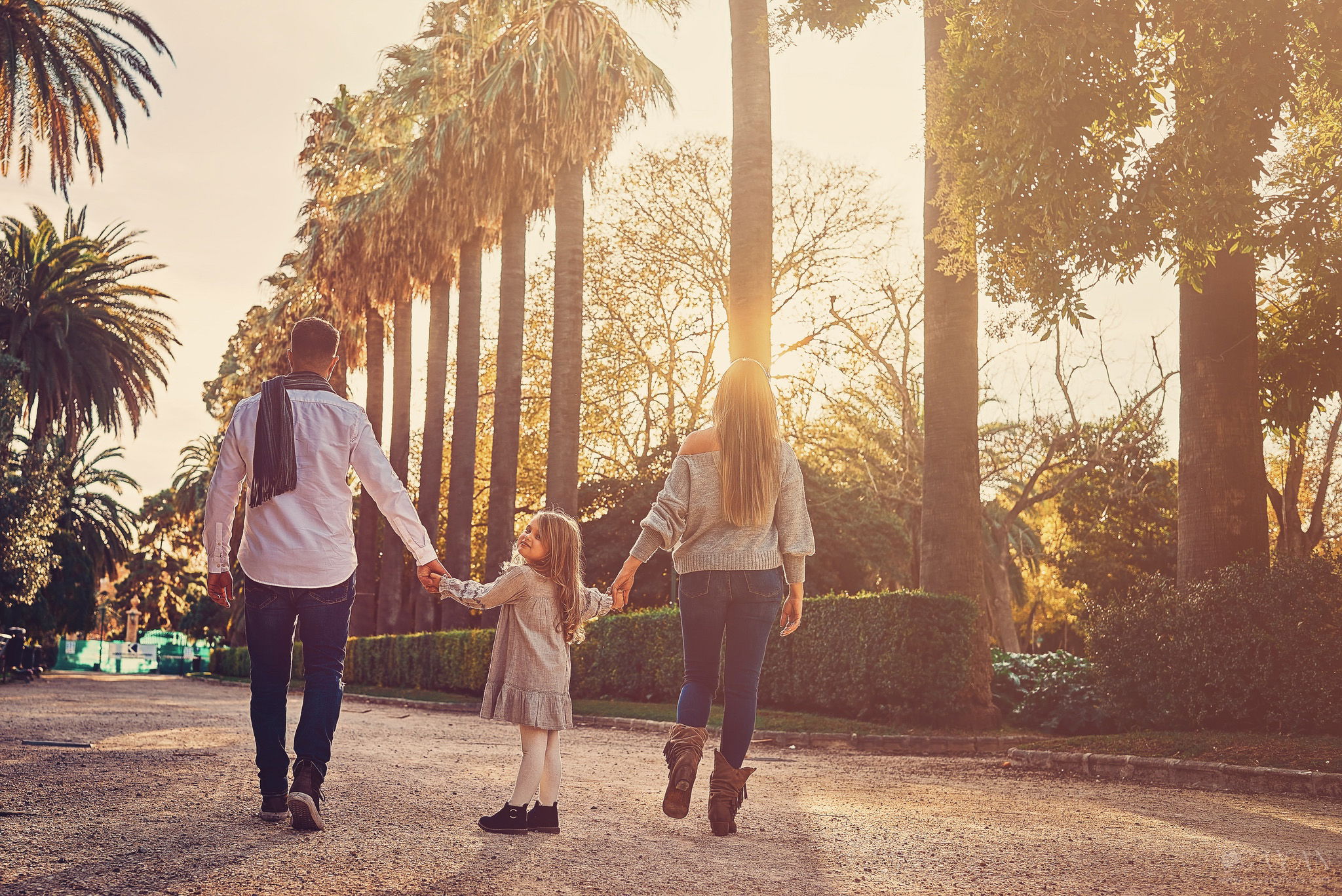 With the family Priscila, Gabriel and Manu.