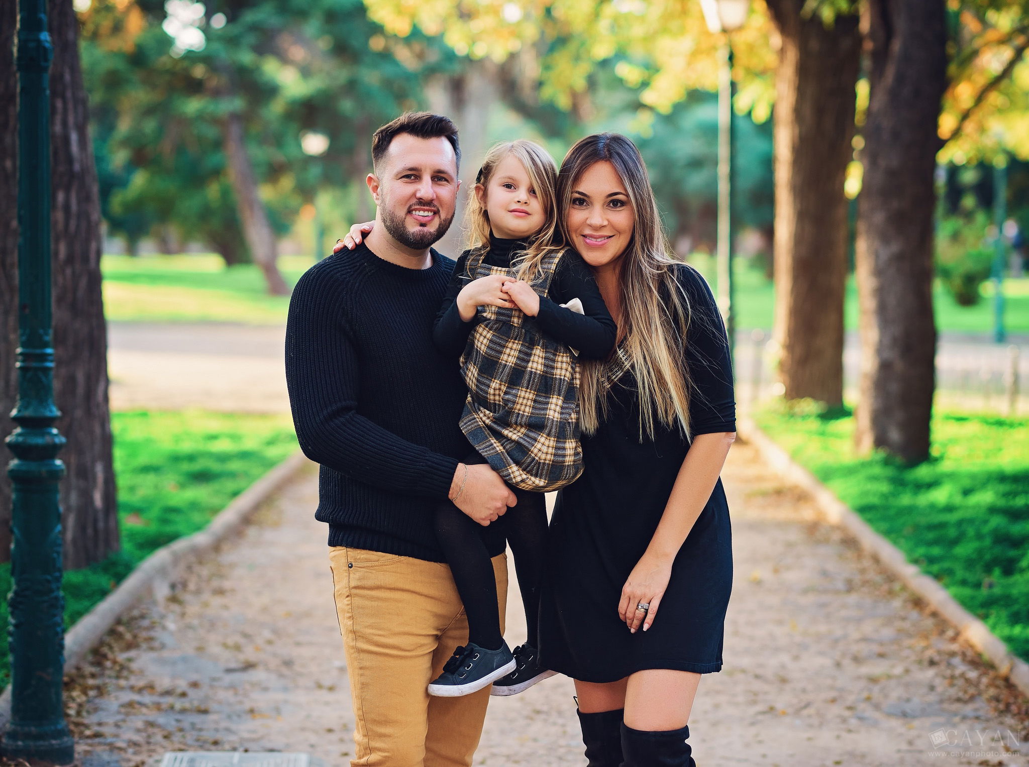 With the family Priscila, Gabriel and Manu.