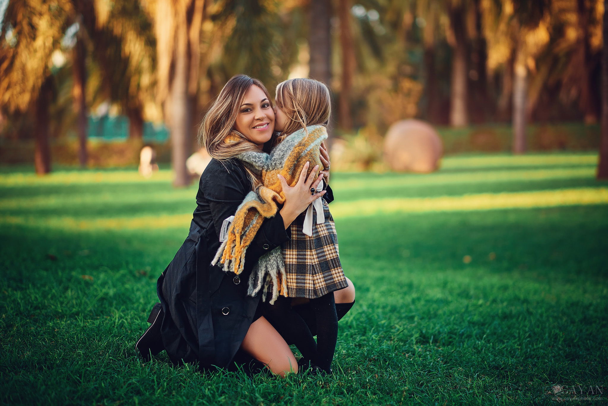 With the family Priscila, Gabriel and Manu.