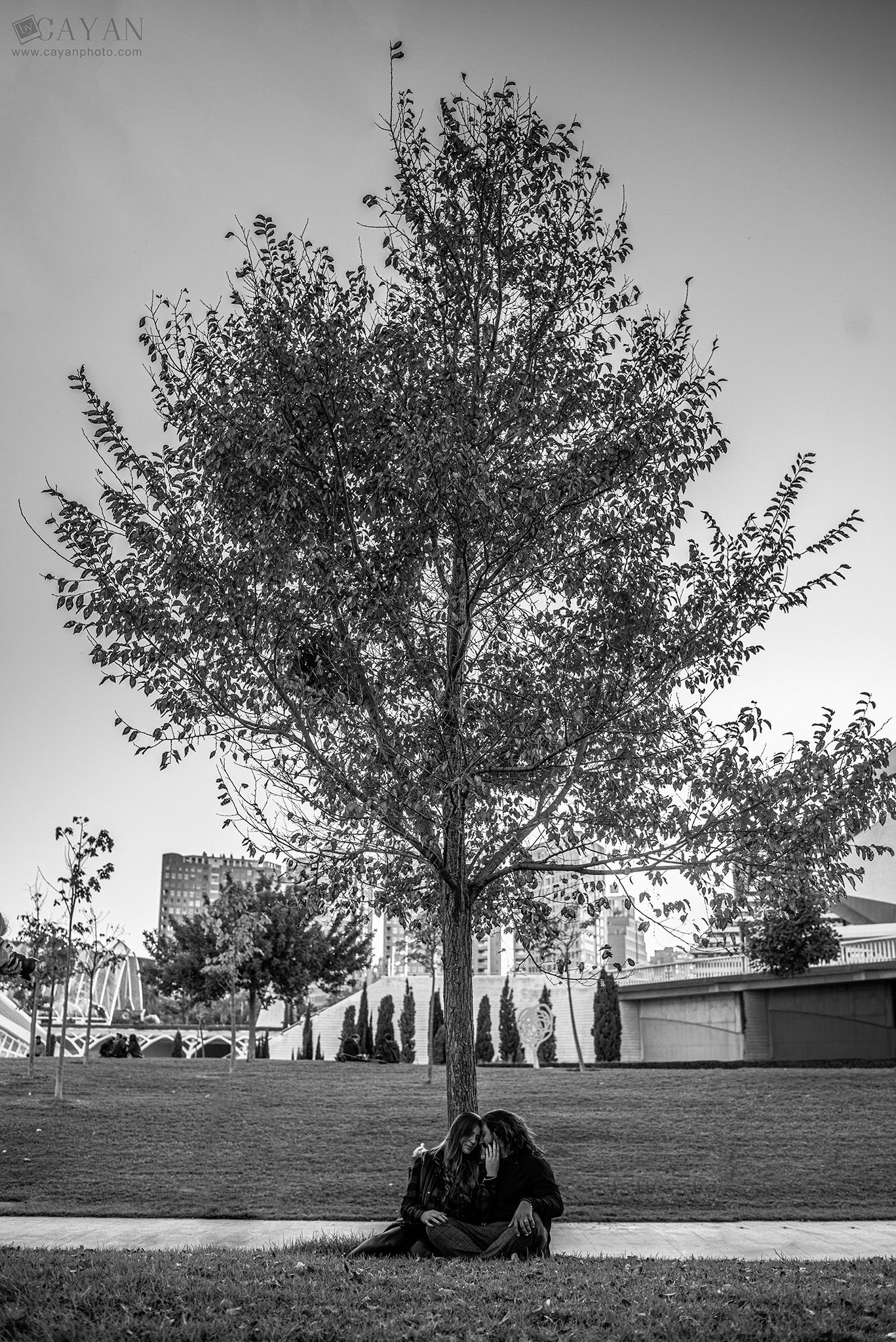 With the couple Luana and Jonathan.