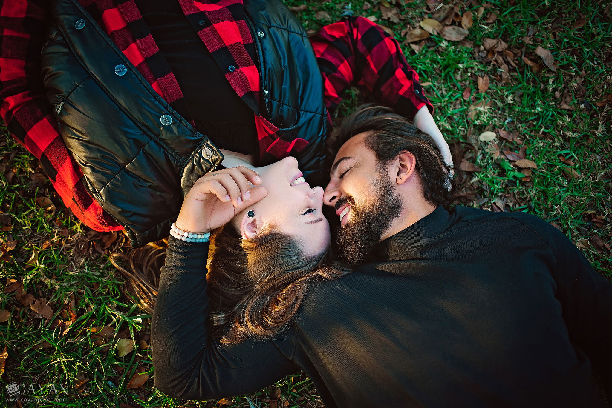 With the couple Luana and Jonathan.