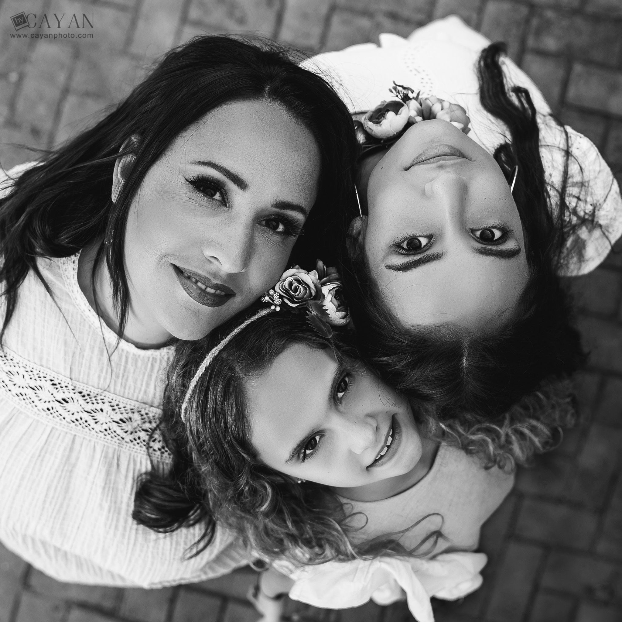 With the girls Miriam, Sarah and Miriam.