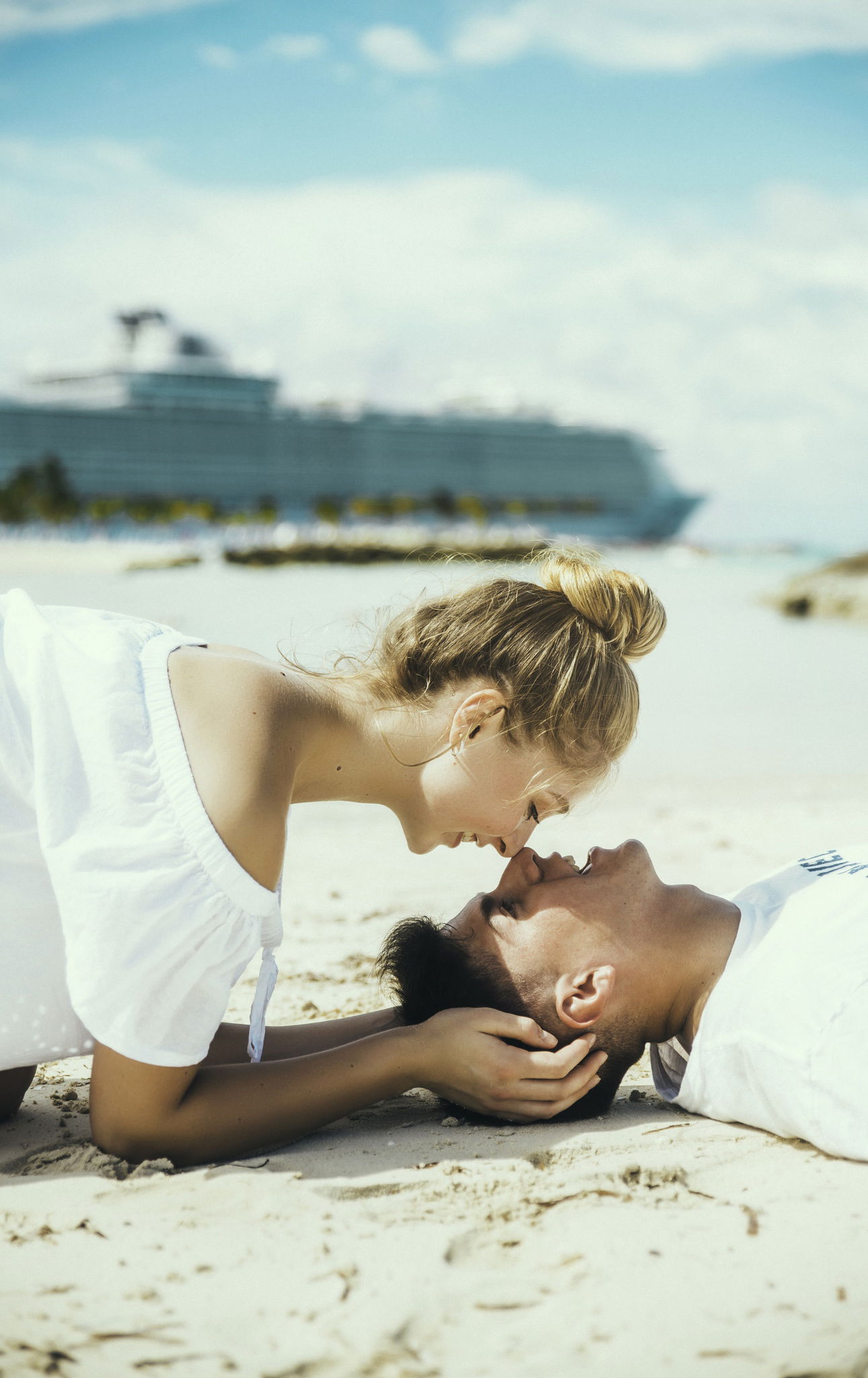 Photo session on beaches in the Caribbean