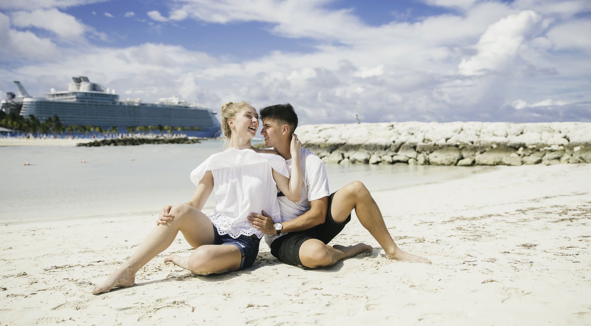 Photo session on beaches in the Caribbean