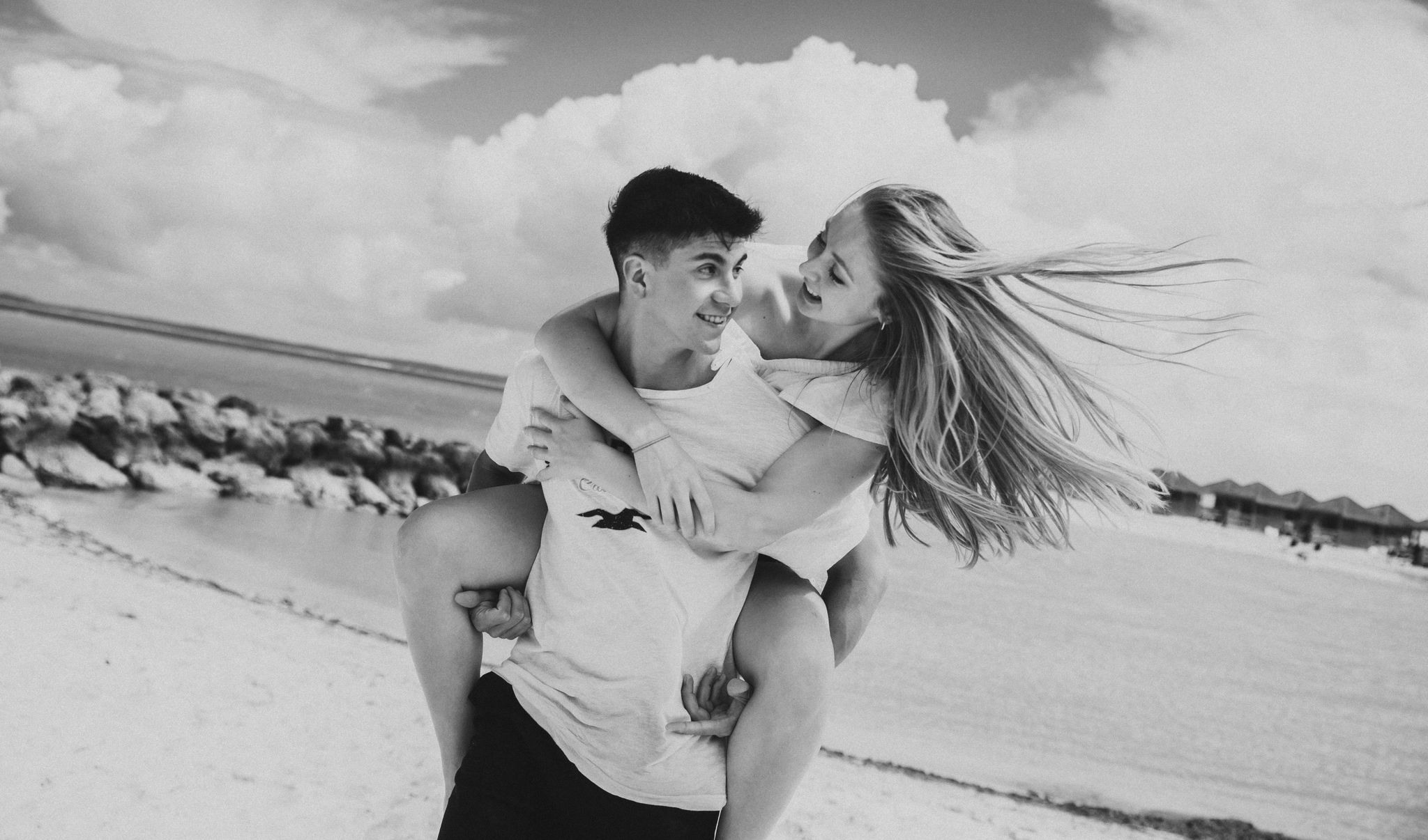 Photo session on beaches in the Caribbean