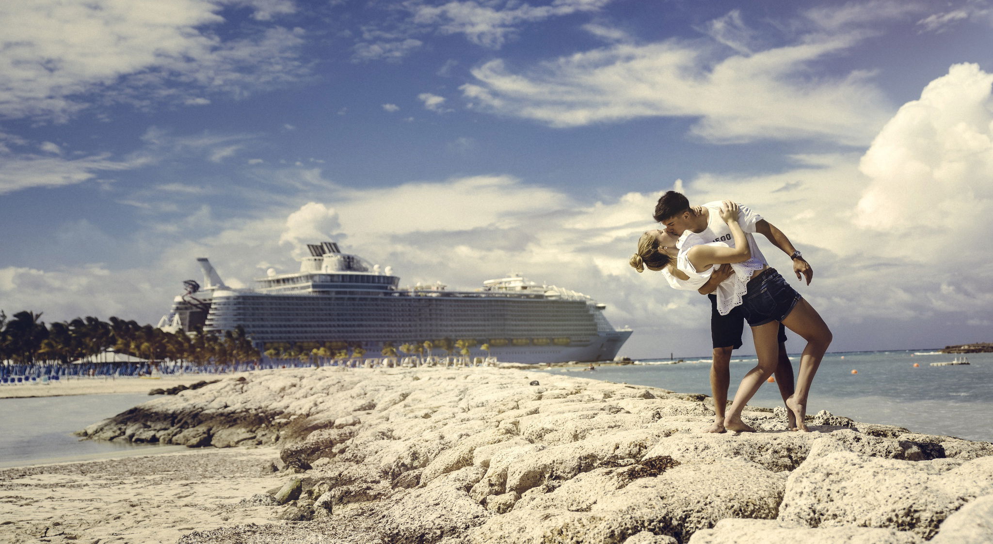 Photo session on beaches in the Caribbean