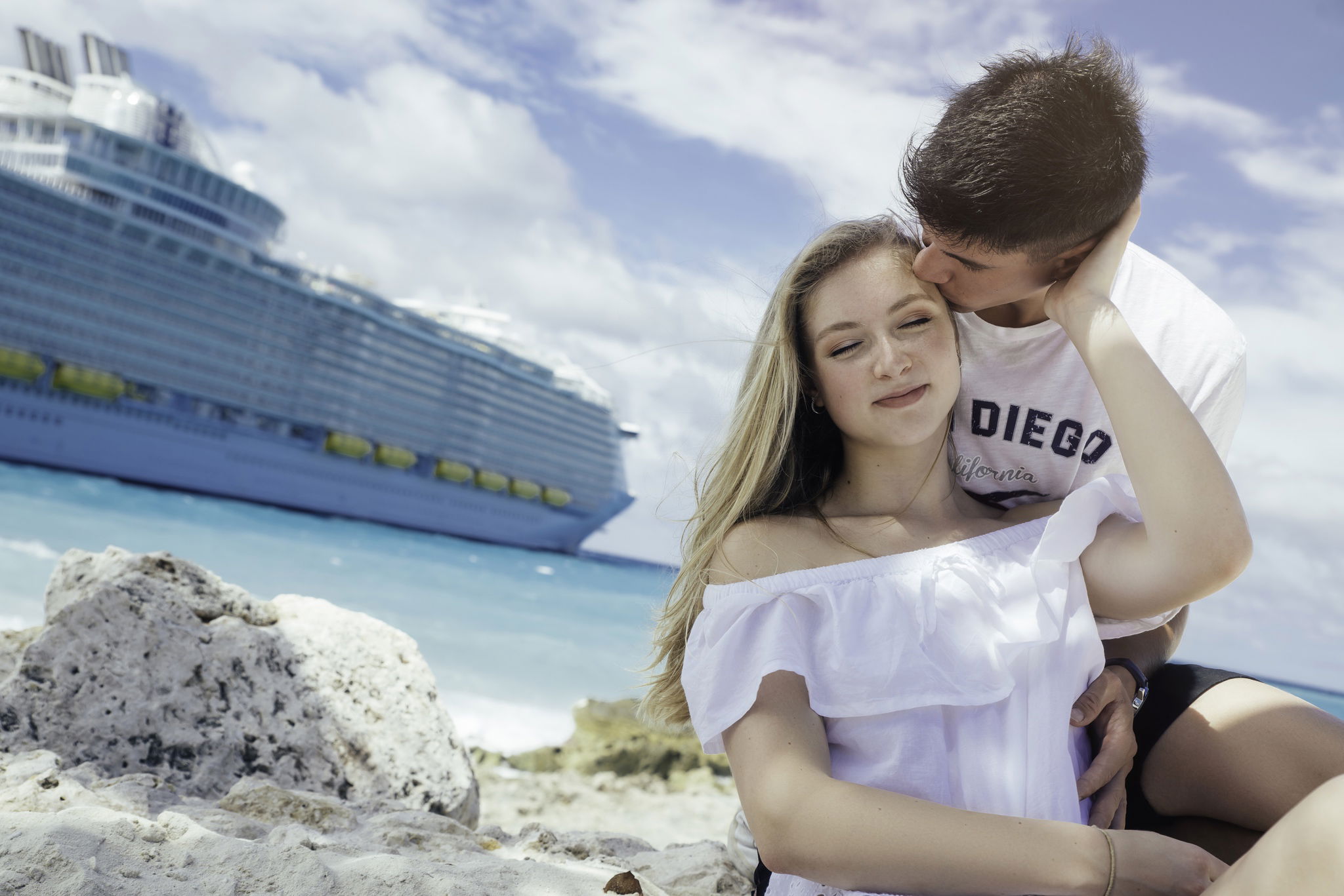 Photo session on beaches in the Caribbean