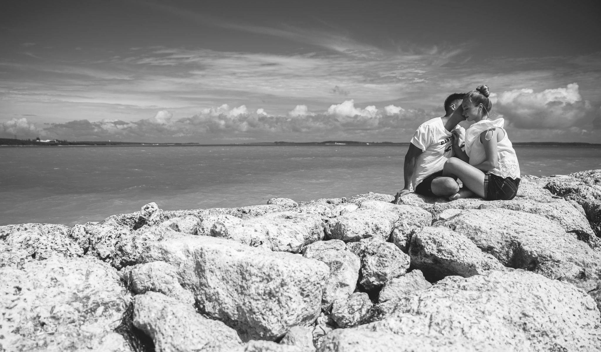 Photo session on beaches in the Caribbean