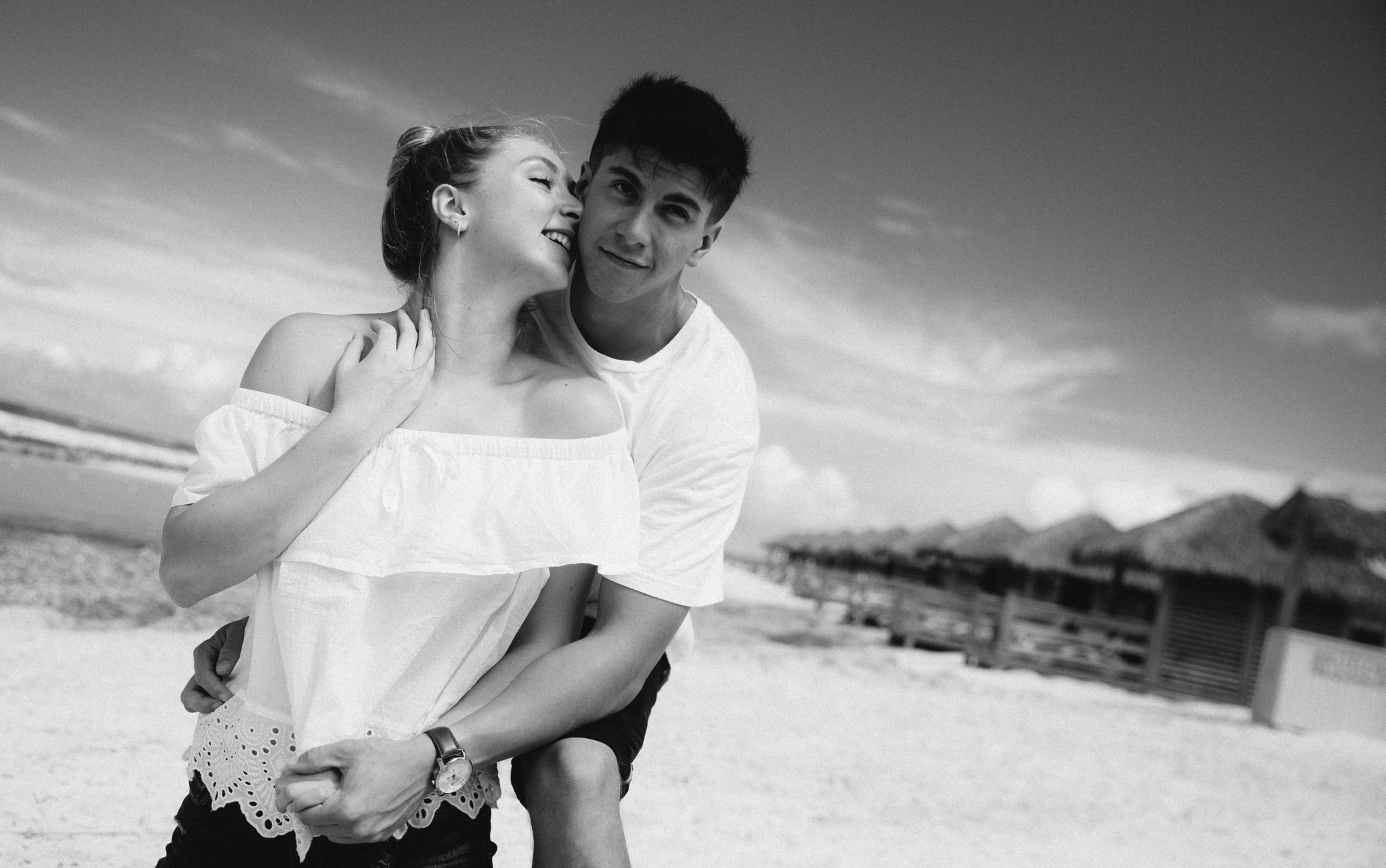 Photo session on beaches in the Caribbean