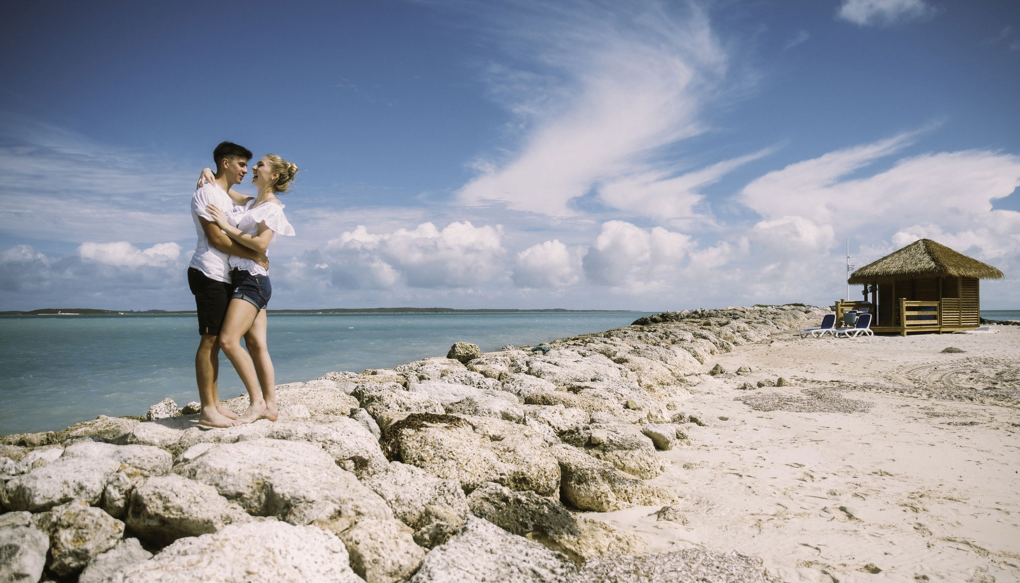 Photo session on beaches in the Caribbean