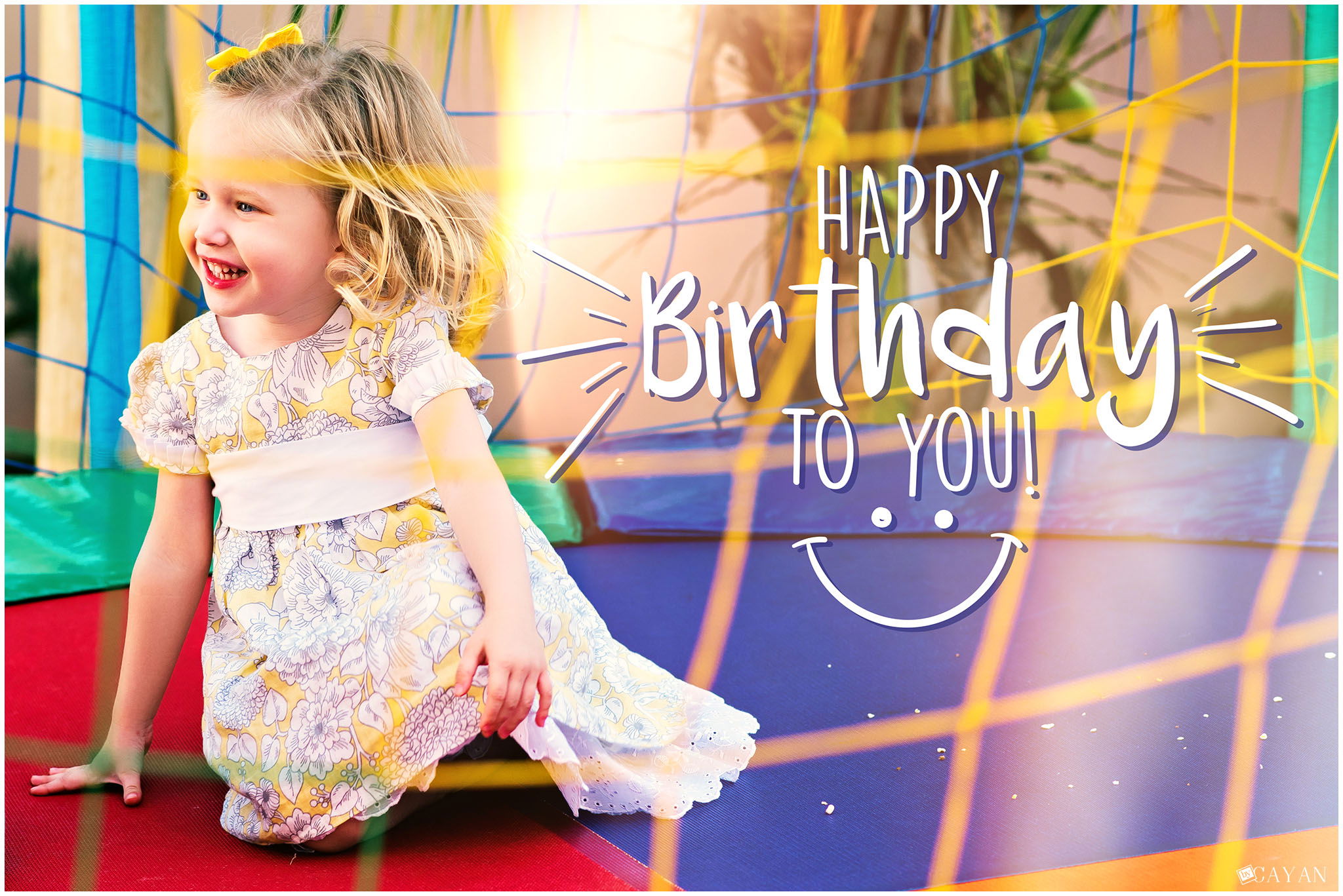 With Yasmin and her family