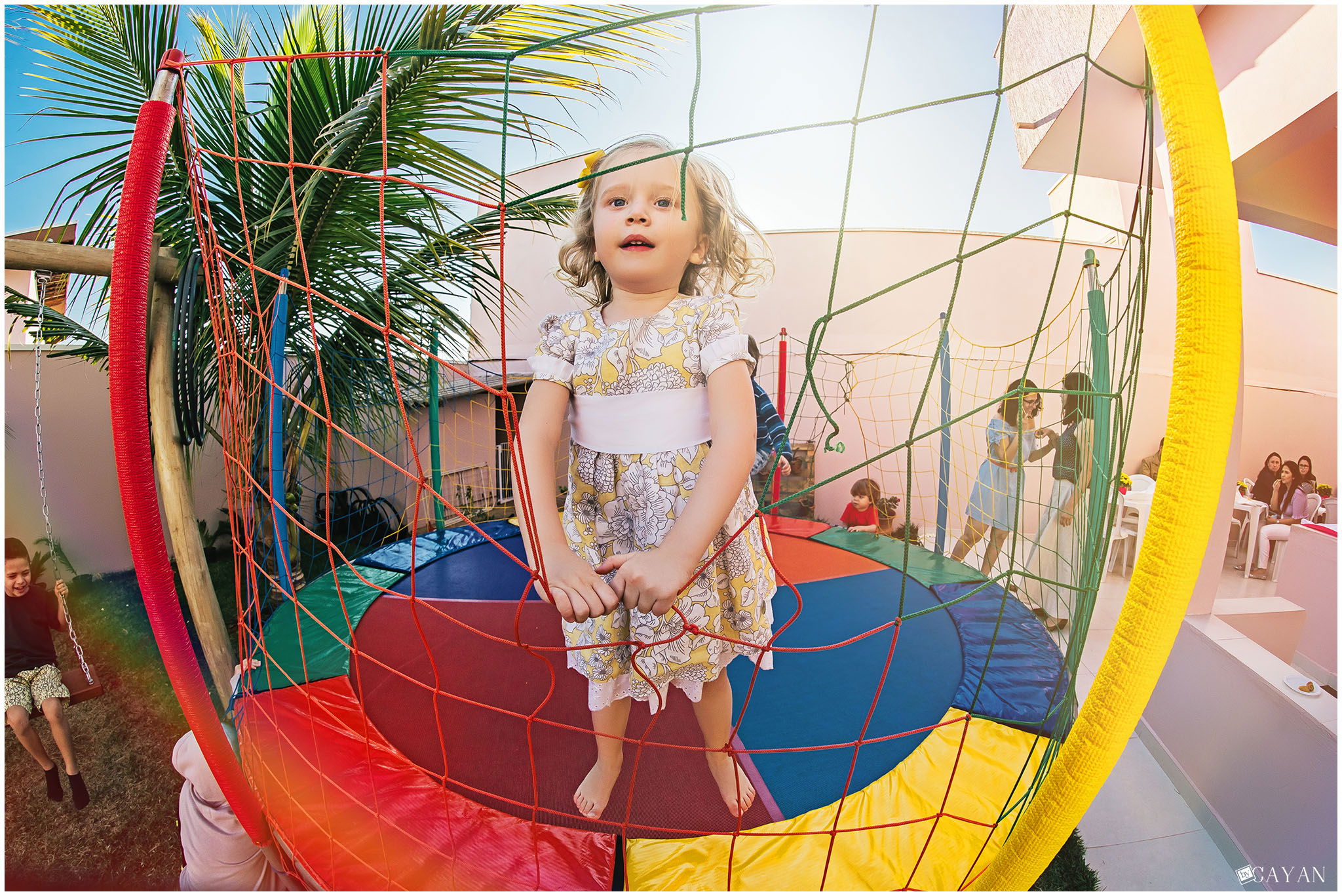 With Yasmin and her family