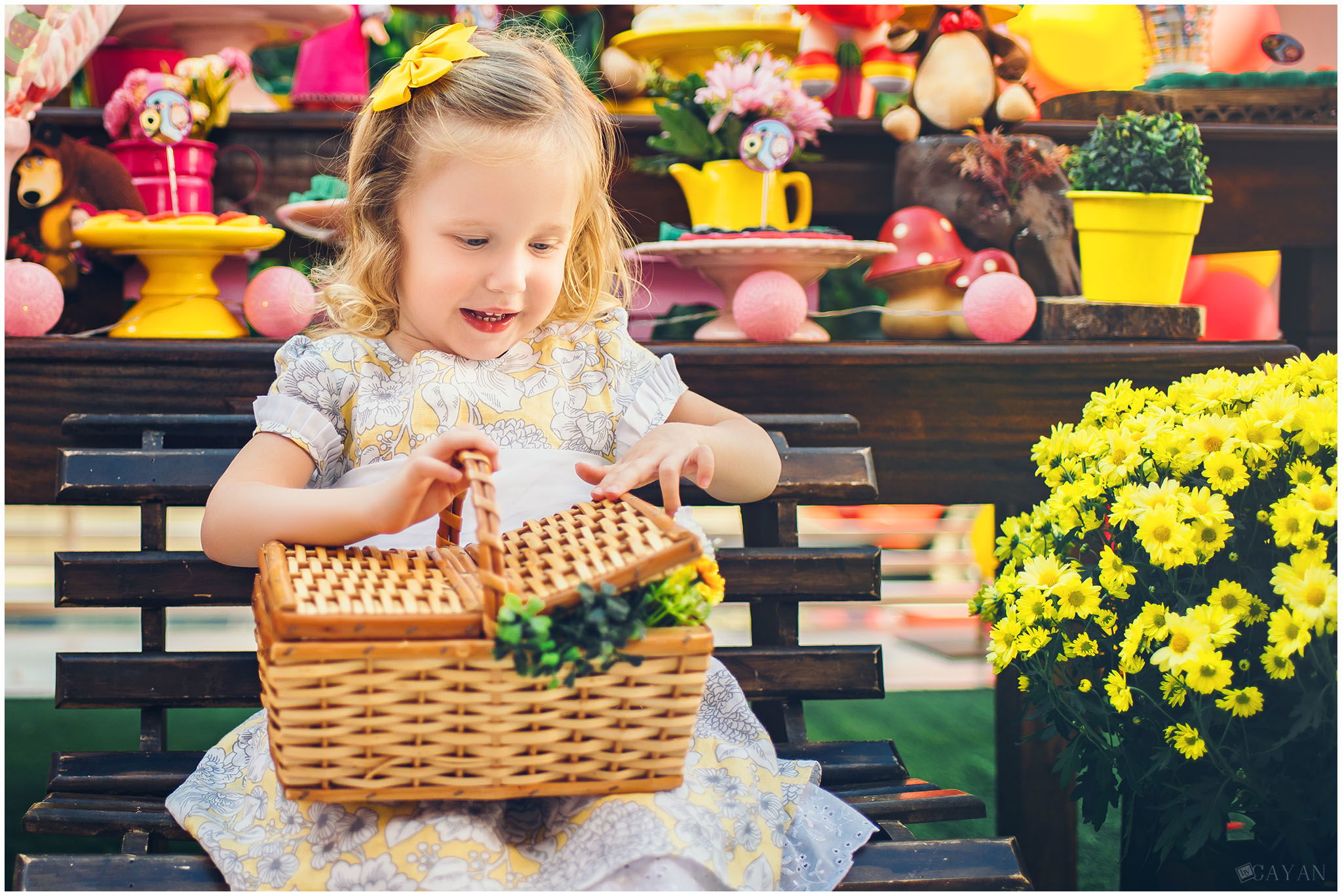 With Yasmin and her family