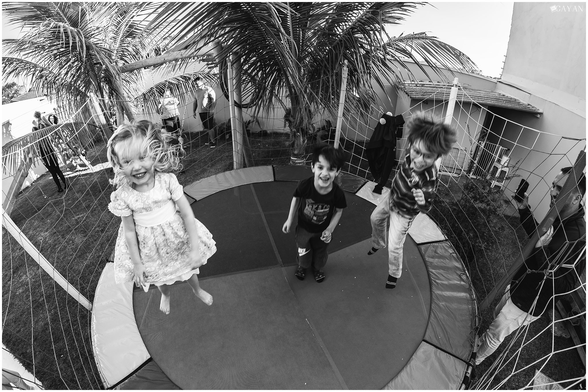 With Yasmin and her family