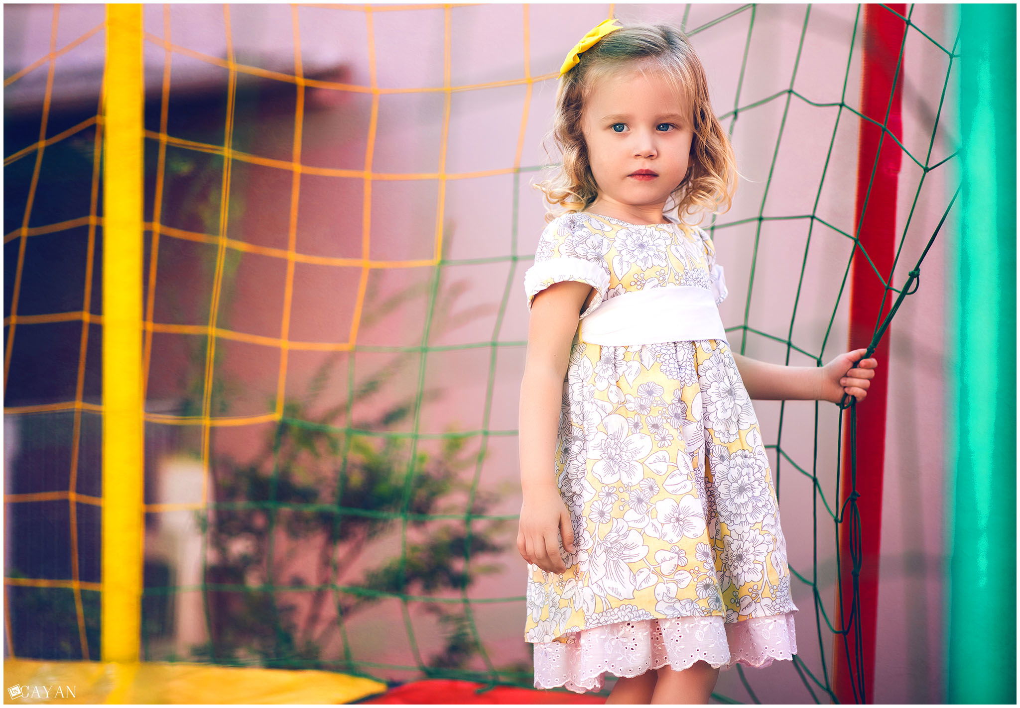 With Yasmin and her family