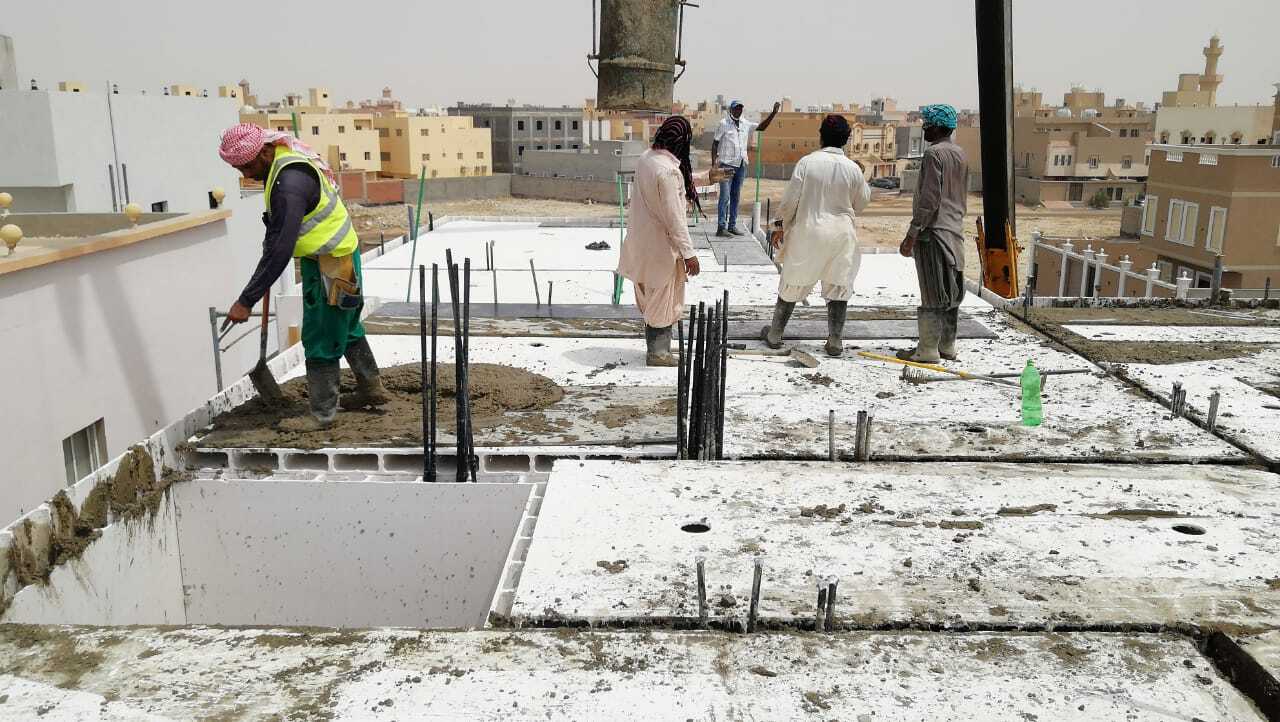 صب الحوائط 