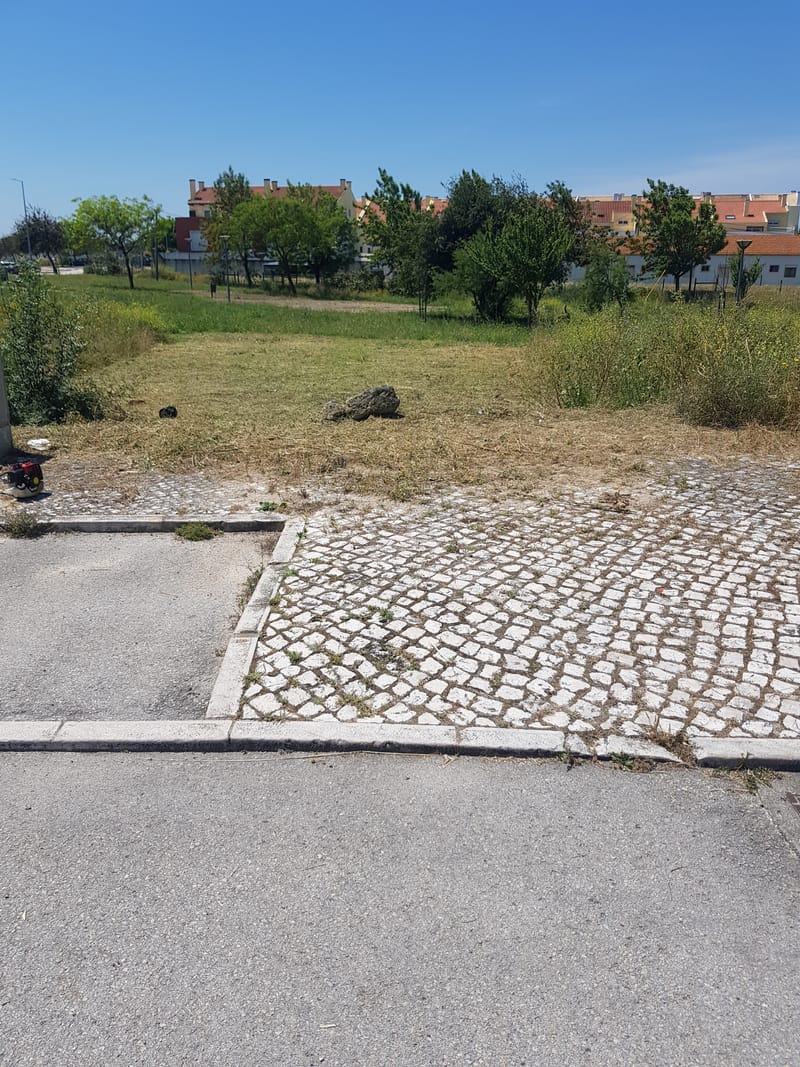 apos a manutençao de limpeza de terreno em alcochete