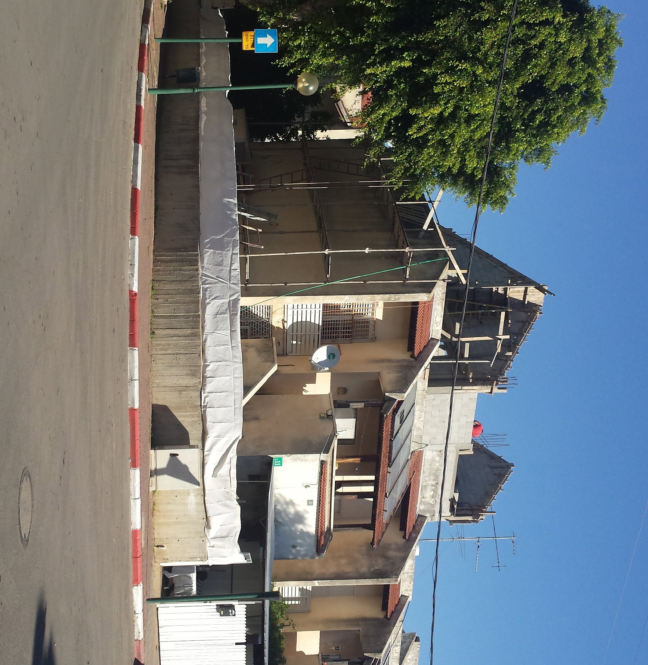 Extra room construction on the roof