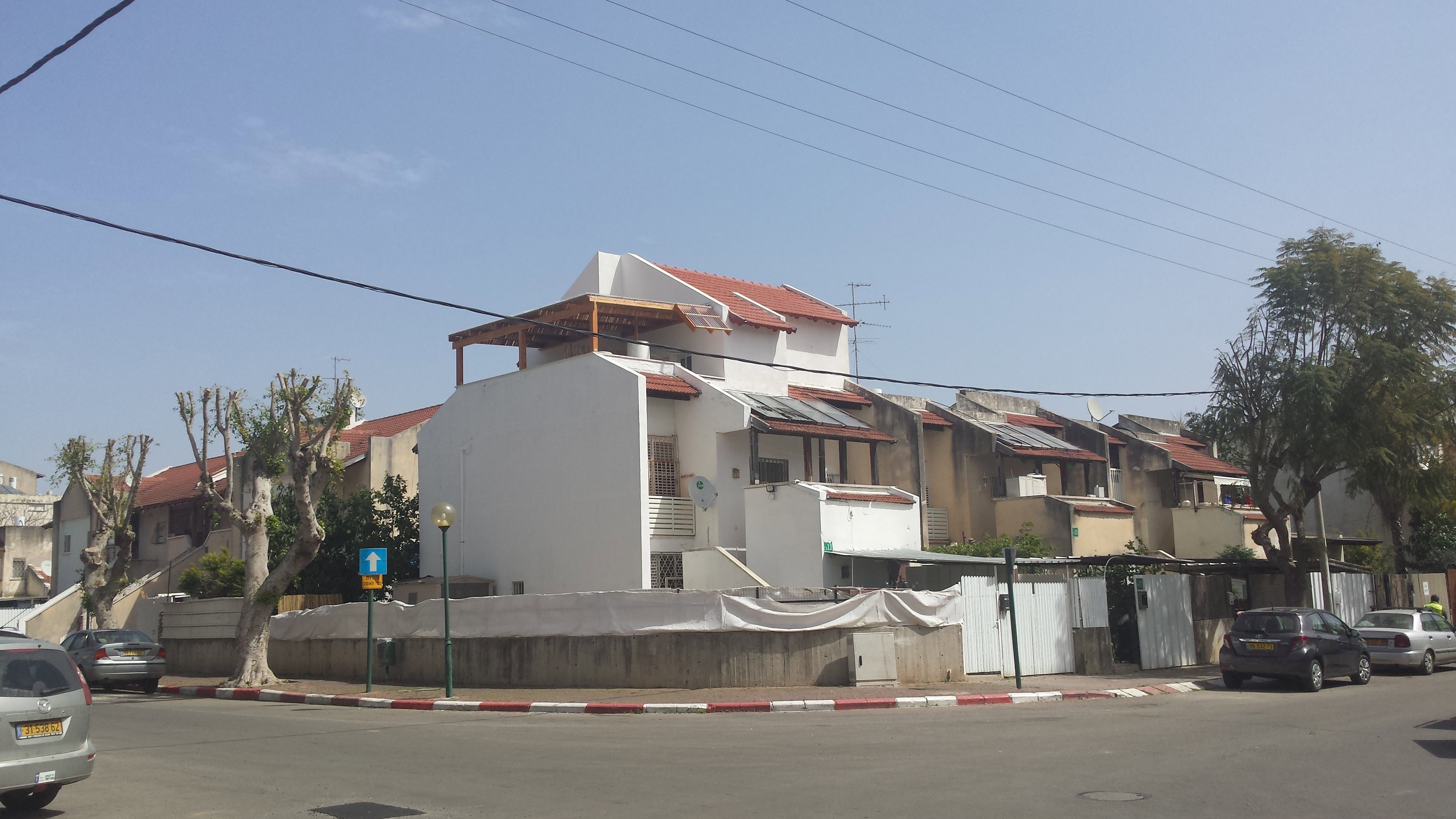 Extra room construction on the roof