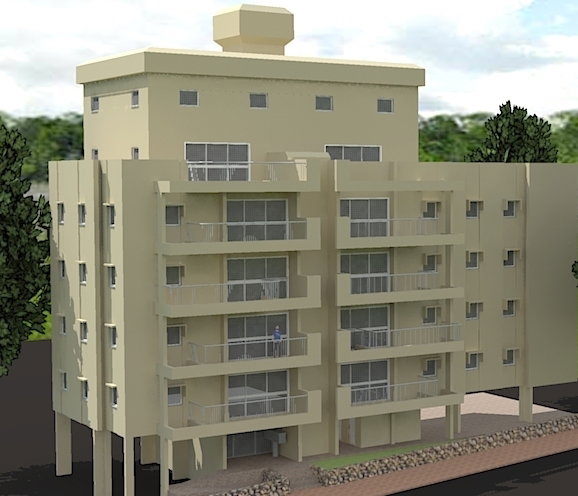 A project to build balconies in a shared building