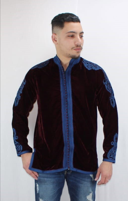 Tunique Promod Bordeaux Velours Doublée - Taille 38 - Longueur 84 Cm