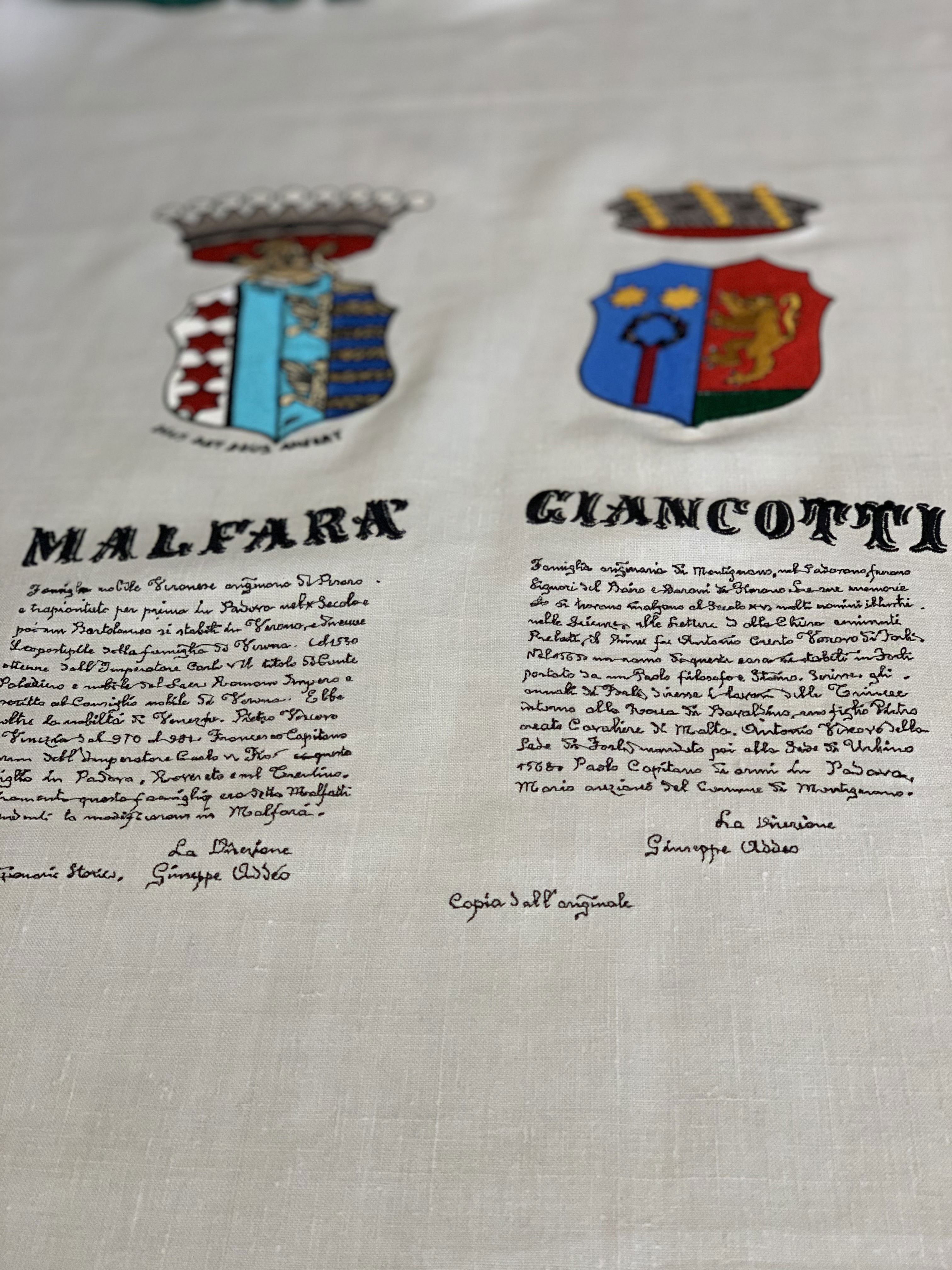 Riproduzione di una pergamena