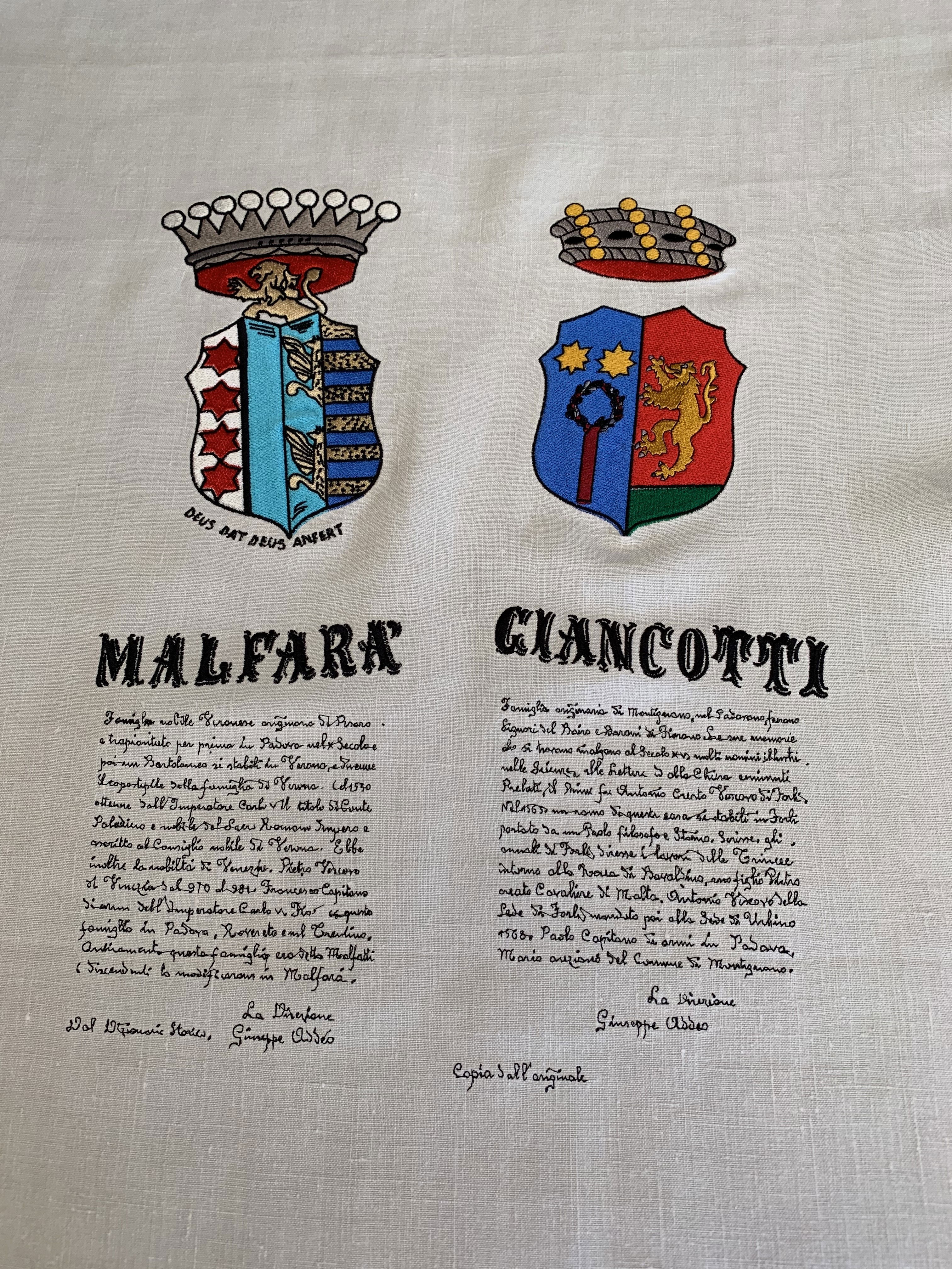 Riproduzione di una pergamena