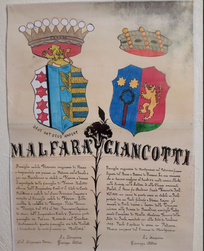 Riproduzione di una pergamena