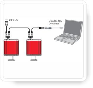 Типичные схемы подключения вакуумметров серии DigiLine_2