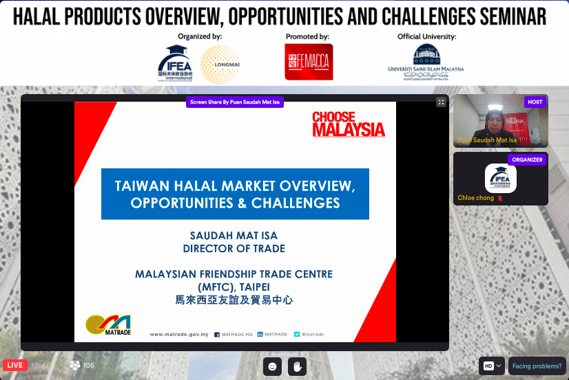 主題二 : 《穆斯林地区的潜在清真市場》 在非穆斯林地区（中国/台湾）销售什么以及如何销售？ Halal Products Enter into China & Taiwan