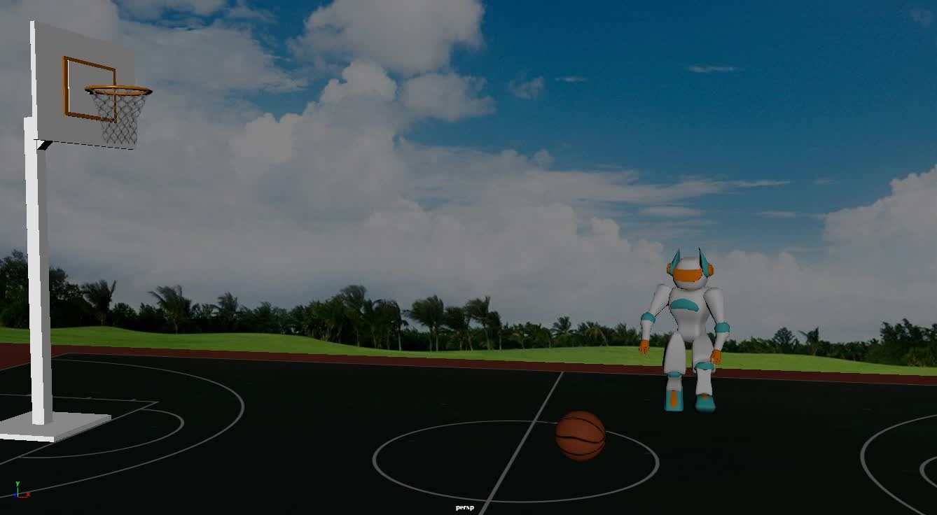 Robot Playing Basketball - ANIMATION FOOTAGES thumbnail
