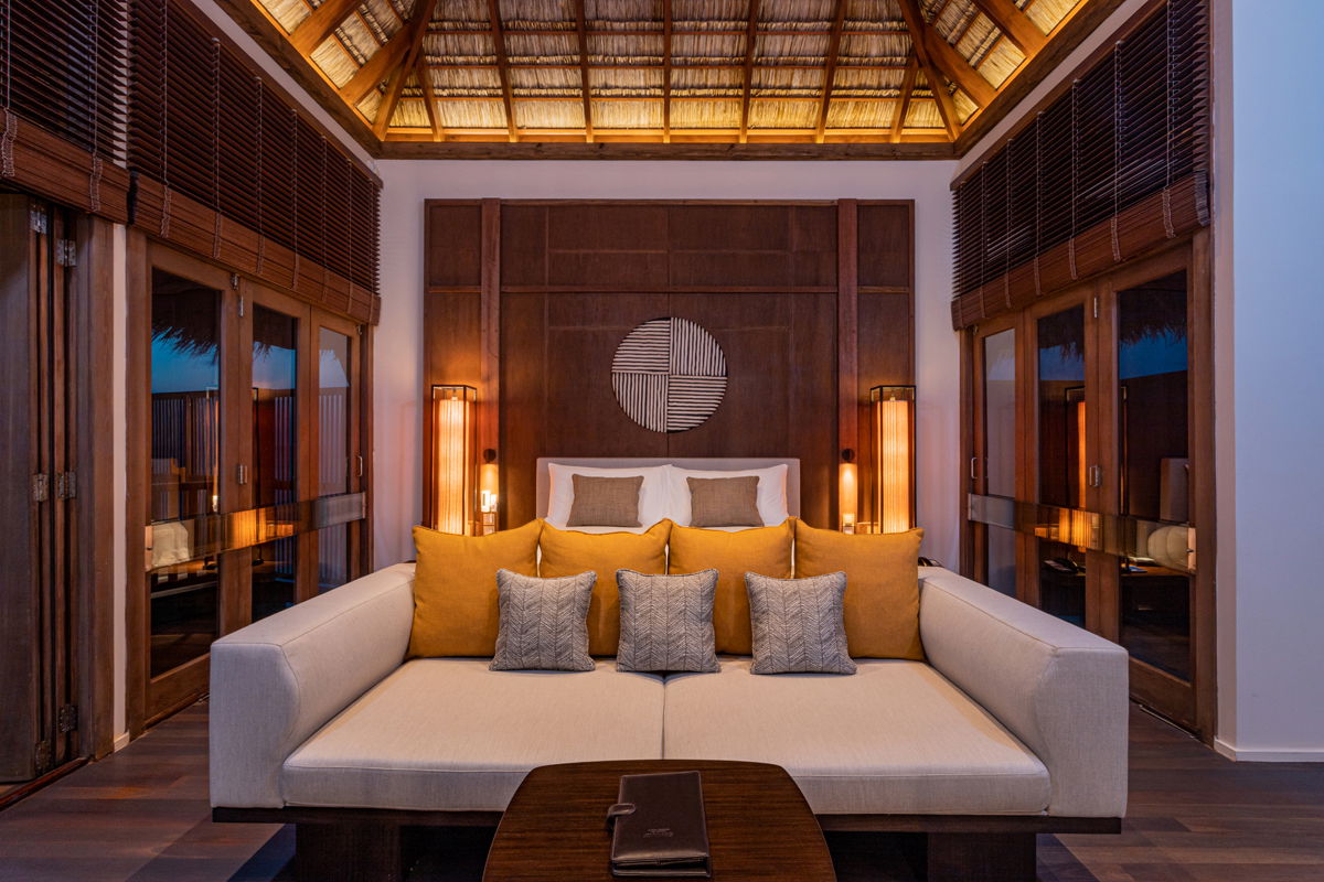 فيلا مائية كبيرة بغرفتي نوم مع حوض سباحة