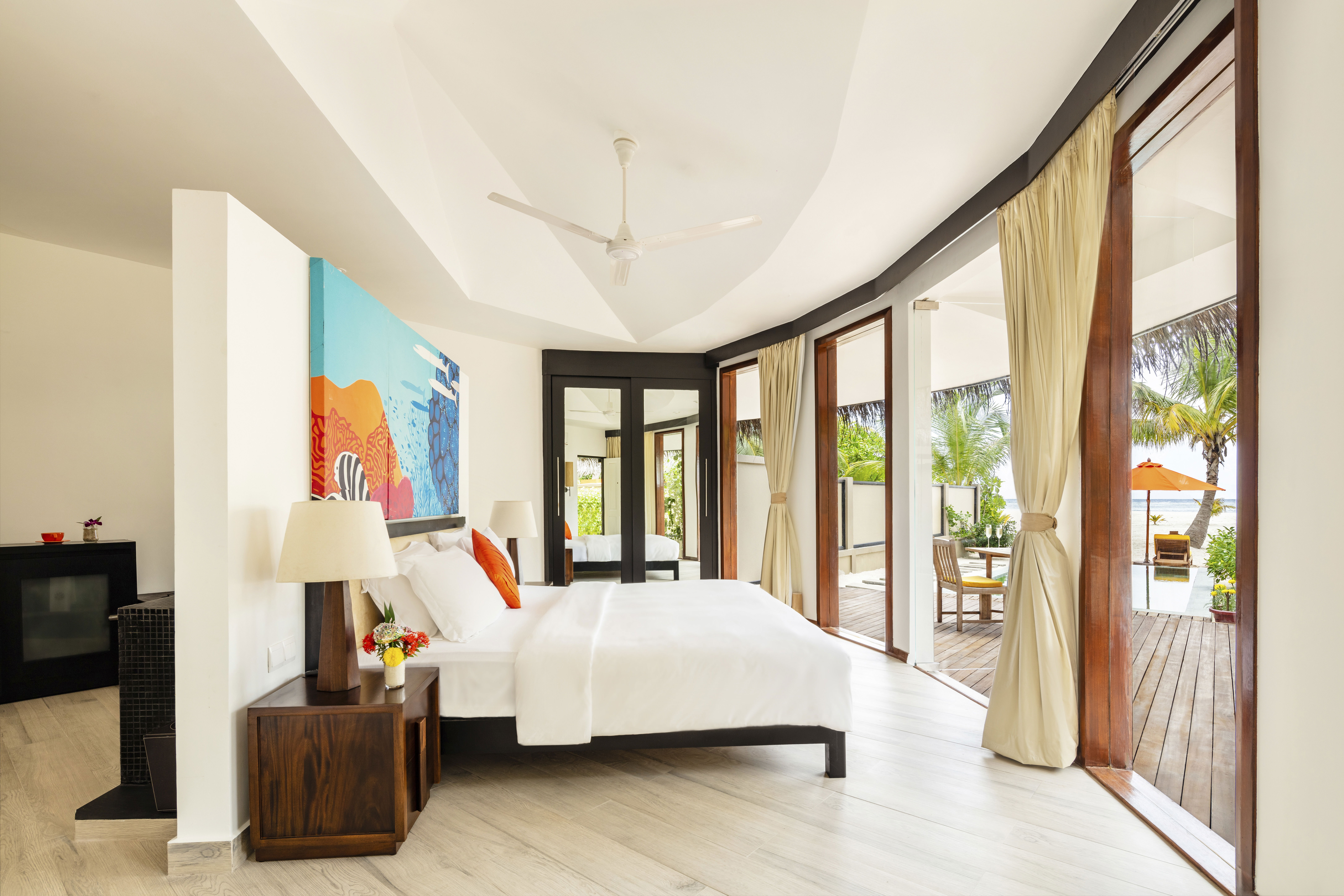 فيلا ديلوكس على شاطئ البحر مع مسبح