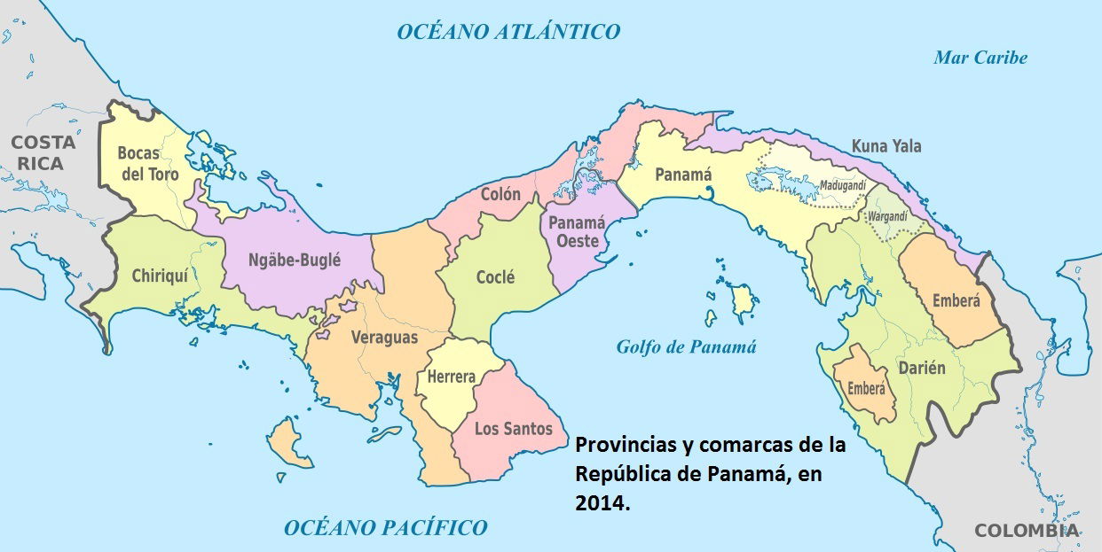 Divisiones De Las Provincias De Panamá 1822 2014 Panamatourit 9746